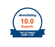 Avvo Rating 10.0 superb - Top Attorney Family Law